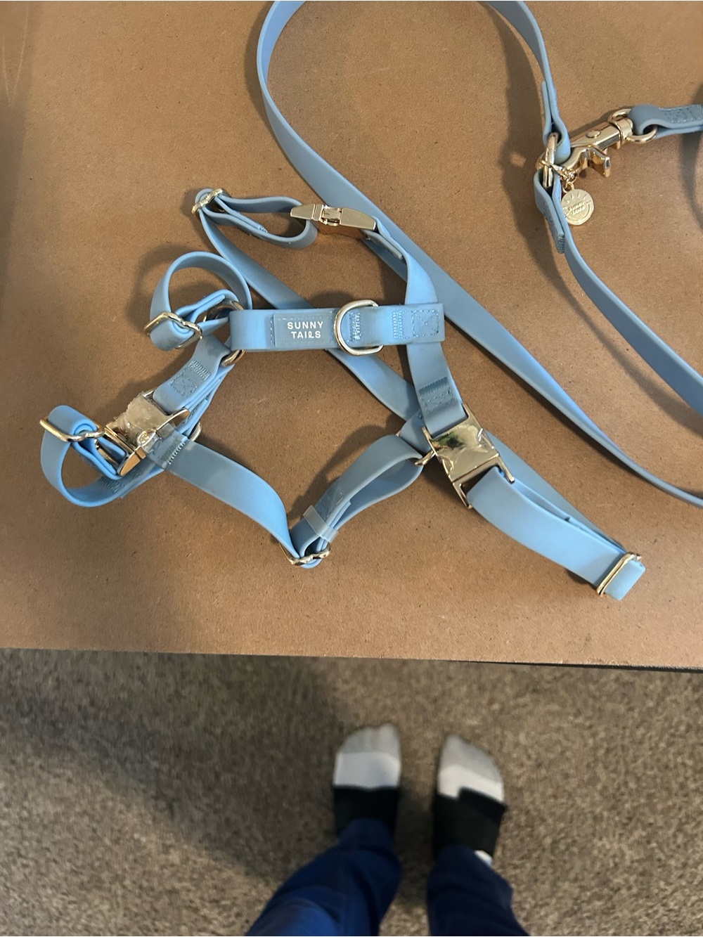 Malibu Blue Cloud Lite Dog Harness and leash’s only  - Malibu Blue